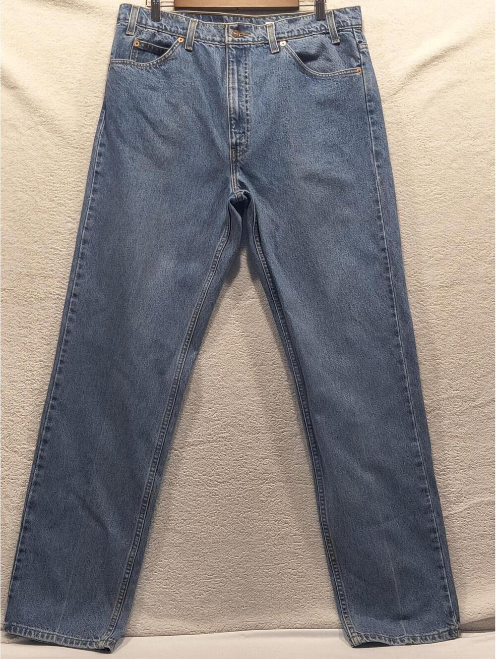 Vintage Levis 505 Orange Tab 1995 Mens Denim Blue Jeans Size 38x34 (36x33)